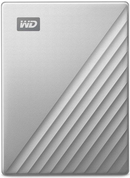 WD My Passport Ultra WDBC3C0010BSL - Festplatte - verschlüsselt - 1 TB - extern (tragbar) - USB 3.0 (USB-C Steckverbinder) - 256-Bit-AES - Silber von Western Digital
