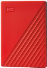 WD My Passport WDBPKJ0040BRD - Festplatte - verschlüsselt - 4TB - extern (tragbar) - USB3.0 - 256-Bit-AES - Rot (WDBPKJ0040BRD-WESN) von Western Digital