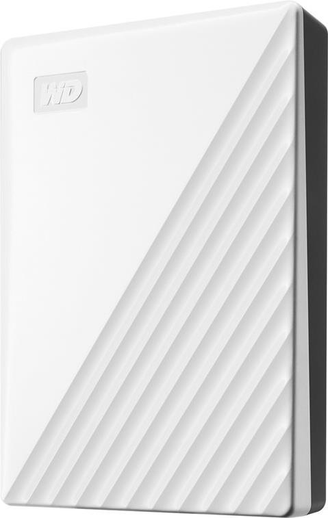 WD My Passport WDBR9S0060BWT - Festplatte - verschlüsselt - 6 TB - extern (tragbar) - USB 3.2 Gen 1 - 256-Bit-AES - weiß (WDBR9S0060BWT-WESN) von Western Digital