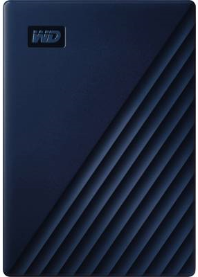 WD My Passport for Mac WDBA2F0040BBL - Festplatte - verschlüsselt - 4TB - extern (tragbar) - USB3.0 - 256-Bit-AES - Blau (WDBA2F0040BBL-WESN) von Western Digital