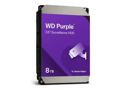 WD Purple     8.9cm (3.5)  8TB SATA3 5640  128MB WD85PURZ von Western Digital