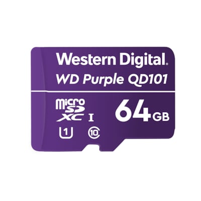 WD Purple SC QD101 64 GB Ultra Endurance microSD Speicherkarte (Class 10, U1) von Western Digital