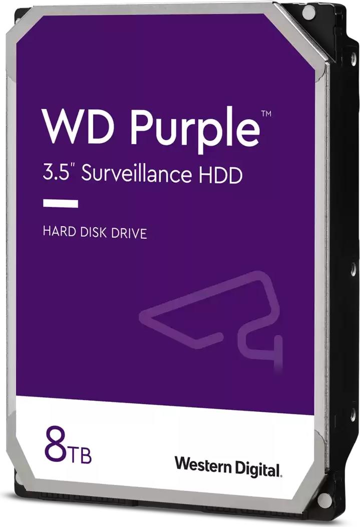 WD Purple WD85PURZ - Festplatte - 8 TB - intern - 3.5" (8.9 cm) - SATA 6Gb/s - 5640 rpm - Puffer: 256 MB (WD85PURZ) von Western Digital