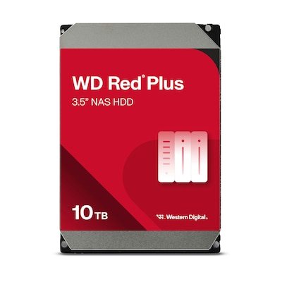 WD Red Plus WD101EFBX NAS HDD - 10 TB 7200 rpm 256 MB 3,5 Zoll SATA 6 Gbit/s CMR von Western Digital