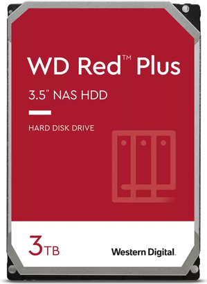 WD Red Plus WD30EFPX - Festplatte - 3TB - intern - 3.5 (8,9 cm) - SATA - Puffer: 256MB (WD30EFPX) von Western Digital