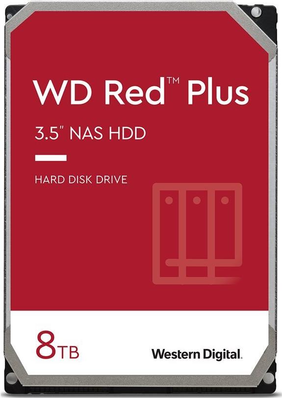 WD Red Plus WD80EFPX - Festplatte - 8 TB - intern - 3.5 (8.9 cm) - SATA 6Gb/s - 5640 rpm - Puffer: 256 MB (WD80EFPX) von Western Digital
