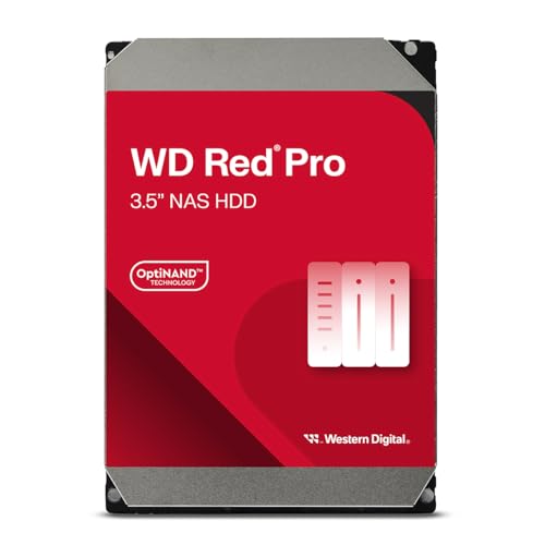 WD Red Pro 26TB NAS 3,5" Interne Festplatte – 7200 RPM Klasse, SATA 6Gb/s, CMR, 512MB Cache WD Red Pro 26TB NAS 3,5" Interne Festplatte – 7200 RPM Klasse, SATA 6Gb/s, CMR, 512MB Cache von Western Digital