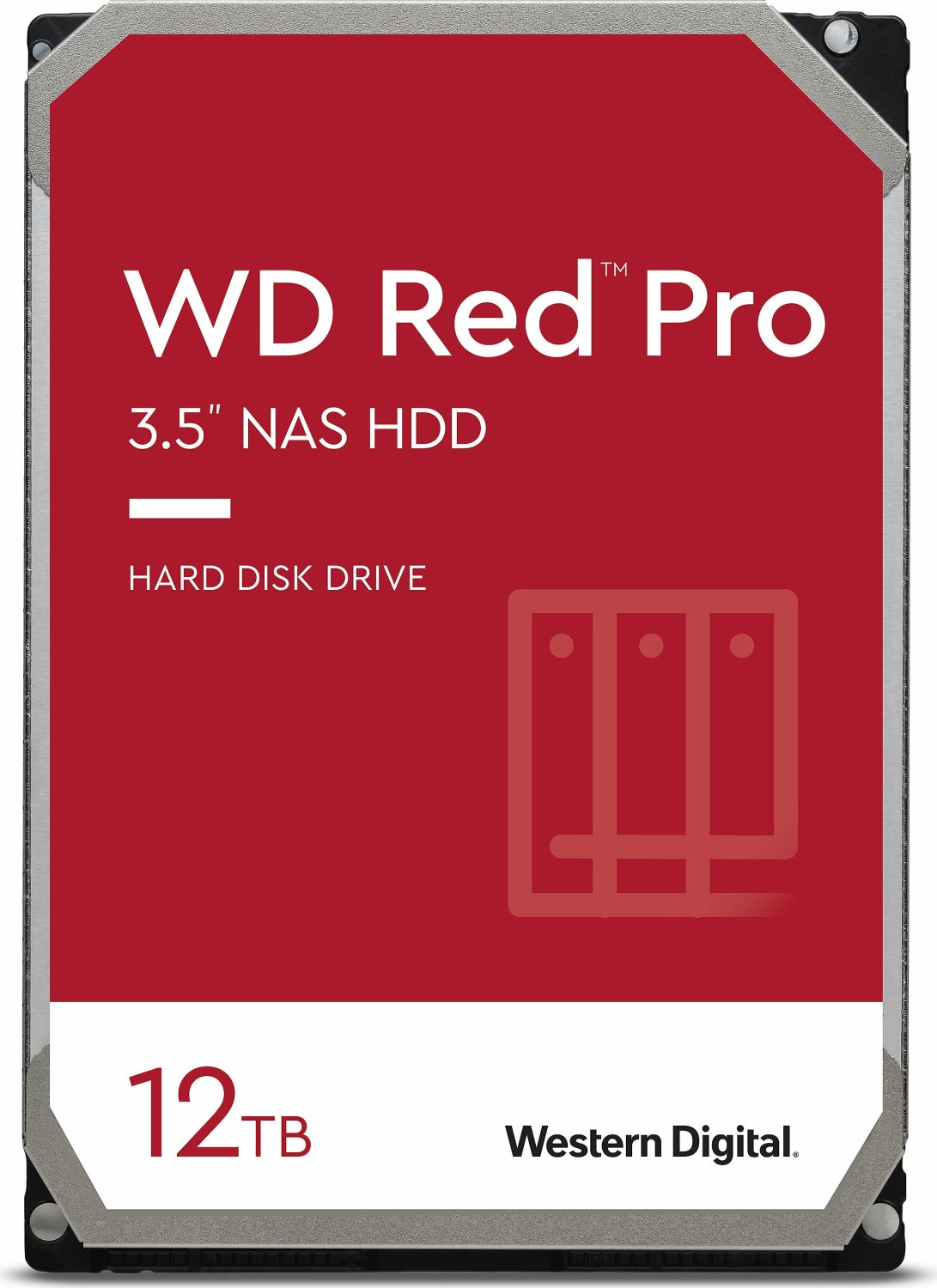 WD Red Pro NAS Hard Drive WD121KFBX - Festplatte - 12 TB - intern - 3.5 (8.9 cm) - SATA 6Gb/s - 7200 U/min von Western Digital