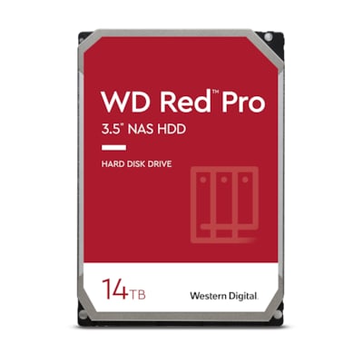 WD Red Pro WD142KFGX NAS HDD - 14 TB 7200 rpm 512 MB 3,5 Zoll SATA 6 Gbit/s CMR von Western Digital