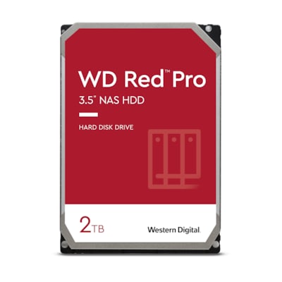 WD Red Pro WD2002FFSX NAS HDD - 2 TB 7200 rpm 64 MB 3,5 Zoll SATA 6 Gbit/s CMR von Western Digital