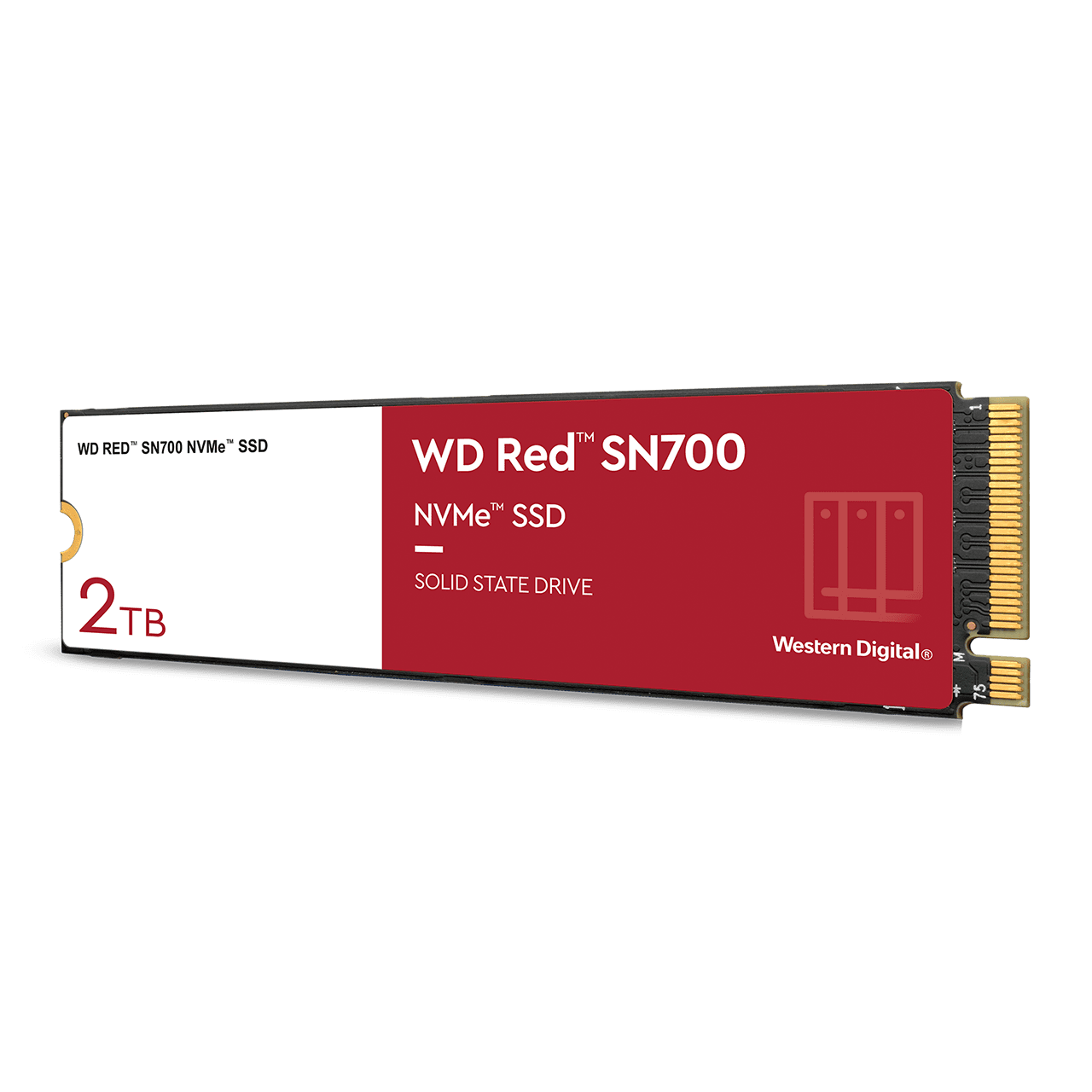 WD Red SN700 WDS200T1R0C - SSD - 2 TB - intern - M.2 2280 - PCI Express 3.0 x4 (NVMe) von Western Digital