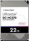 WD Ultrastar DC HC570 - Festplatte - verschlüsselt - 22 TB - intern - 3.5 (8.9 cm) - SATA 6Gb/s - 7200 U/min - Puffer: 512 MB - Self-Encrypting Drive (SED) von Western Digital
