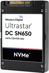 WD Ultrastar DC SN650 WUS5EA1A1ESP5E3 - SSD - 15,36TB - intern - 2.5 (6,4 cm) - U.3 PCIe 4,0 (NVMe) (0TS2375) von Western Digital