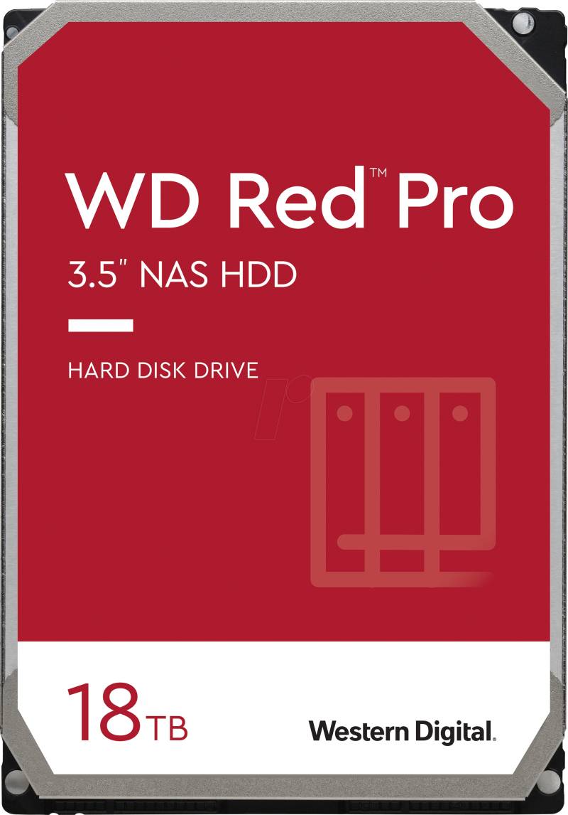 WD181KFGX - 18TB Festplatte WD RED PRO - NAS von Western Digital