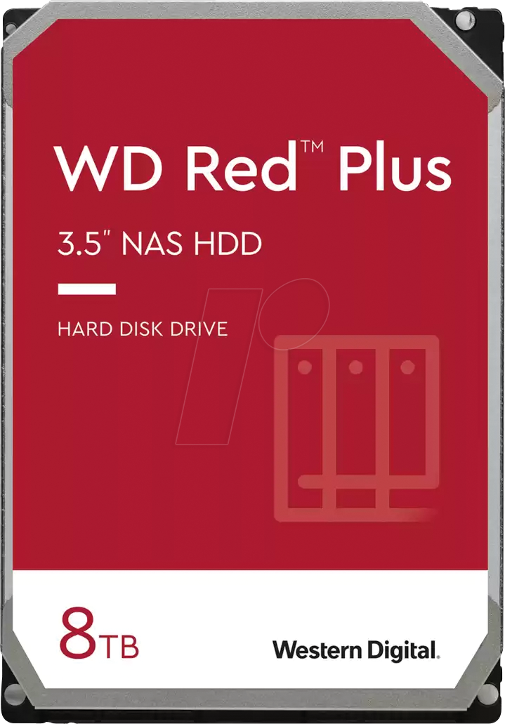 WD80EFPX - WD Red Plus 8 TB NAS-Festplatte von Western Digital