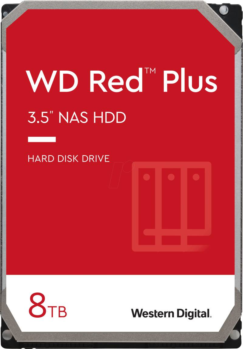 WD80EFZZ - WD Red Plus 8 TB NAS-Festplatte (2022) von Western Digital
