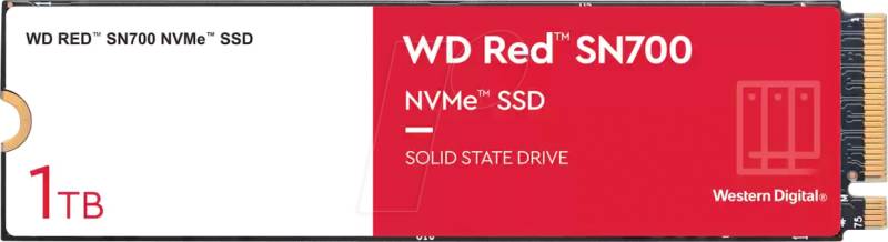 WDS100T1R0C - WD Red SN700 NAS NVMe SSD 1TB, M.2 von Sandisk