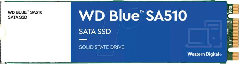 WDS100T3B0B - WD Blue SA510 SATA SSD, 1 TB, M.2 von Western Digital