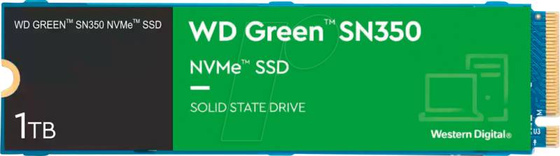 WDS100T3G0C - WD Green SN350 Desktop NVMe SSD 1TB, M.2 von Sandisk