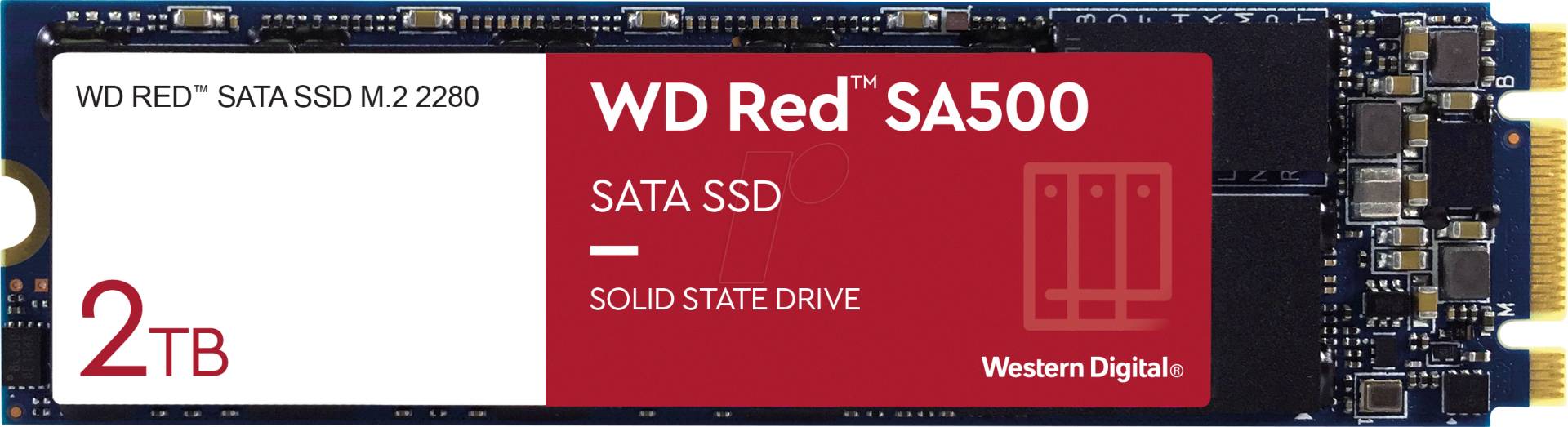 WDS200T1R0B - WD RED SA500 NAS SATA SSD 2TB, M.2 WDS200T1R0B - WD RED SA500 NAS SATA SSD 2TB, M.2 von Sandisk