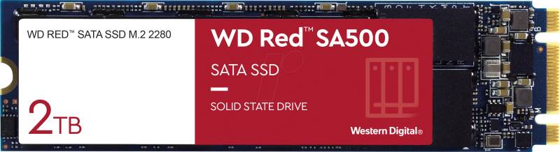 WDS200T1R0B - WD RED SA500 NAS SATA SSD 2TB, M.2 von Sandisk