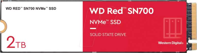 WDS200T1R0C - WD Red SN700 NAS NVMe SSD 2TB, M.2 von Western Digital
