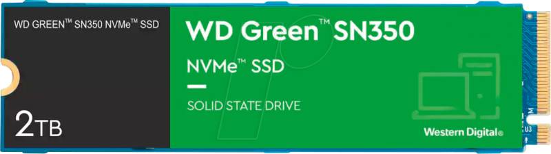 WDS200T3G0C - WD Green SN350 Desktop NVMe SSD 2TB, M.2 von Sandisk