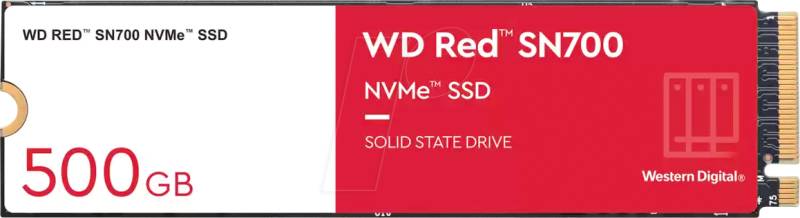 WDS500G1R0C - WD Red SN700 NAS NVMe SSD 500GB, M.2 von Western Digital