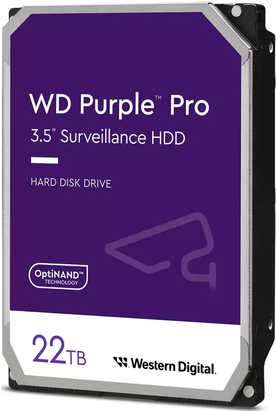 WESTERN DIGITAL 22TB PURPLE PRO 512MB 3.5 SATA 6GB/S 7200RPM (WD221PURP) von Western Digital