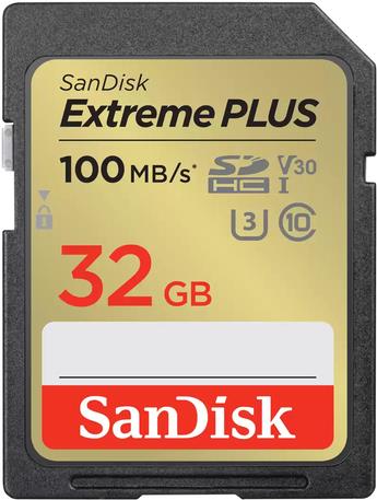WESTERN DIGITAL EXTREME PLUS 32GB SDHC MEMORY CARD 2-PACK 100MB/S 60MB/S UHS-I (SDSDXWT-032G-GNCI2) von Western Digital