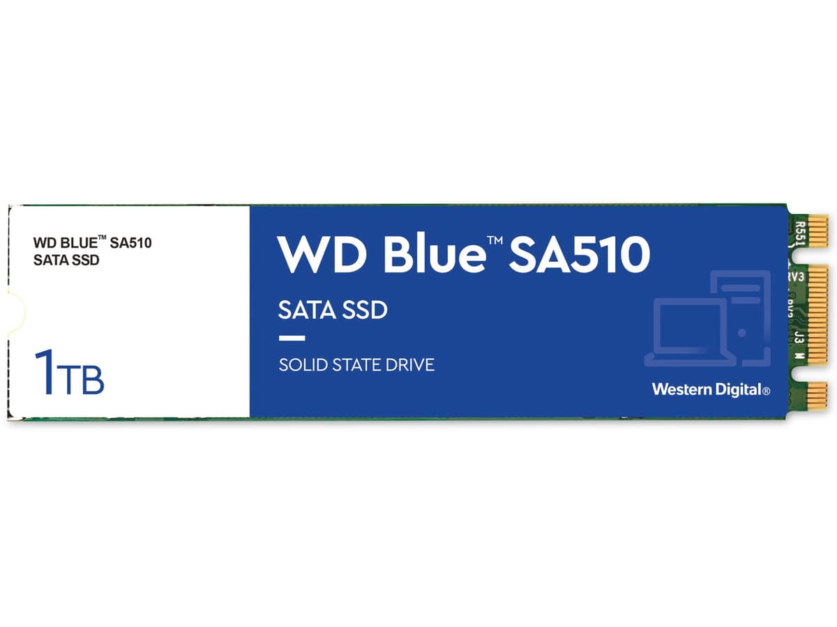 WESTERN DIGITAL M.2 SSD WD Blue SA510, 1 TB, intern von Western Digital