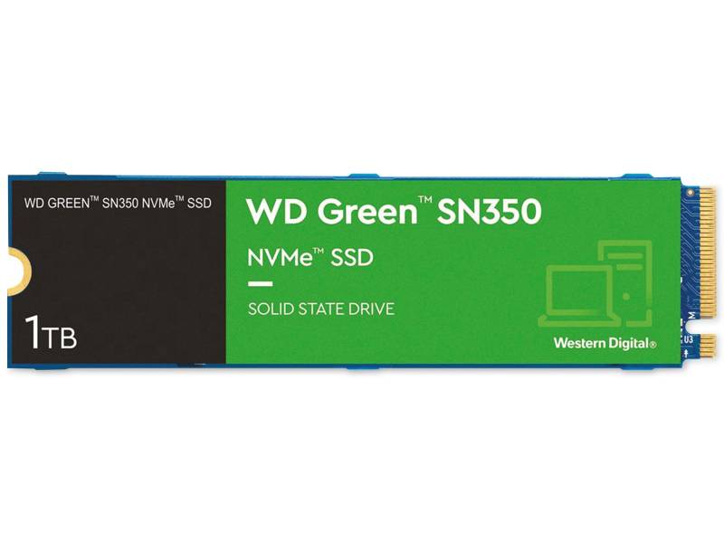 WESTERN DIGITAL M.2 SSD WD Green SN350, 1 TB, NVMe, intern von Western Digital