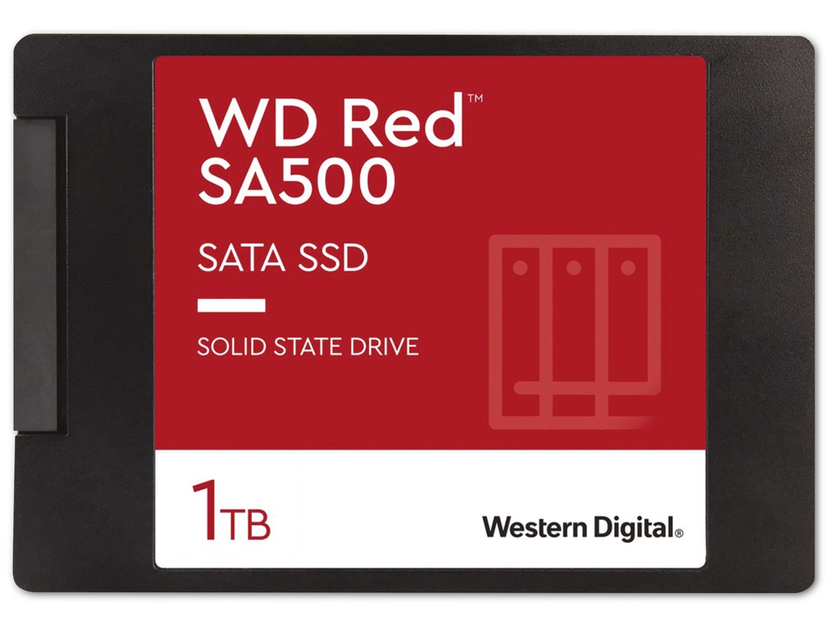 WESTERN DIGITAL SATA-SSD WD Red SA500, 1 TB, 7mm, intern WESTERN DIGITAL SATA-SSD WD Red SA500, 1 TB, 7mm, intern von Western Digital