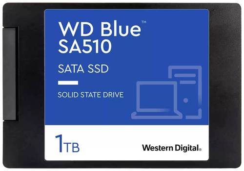 Western Digital Blue™ SA510 1TB Interne SATA SSD 6.35cm (2.5 Zoll) SATA 6 Gb/s Retail WDS100T3B0A von Western Digital