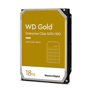 Western Digital Gold 18 TB interne HDD-Festplatte Western Digital Gold 18 TB interne HDD-Festplatte von Western Digital