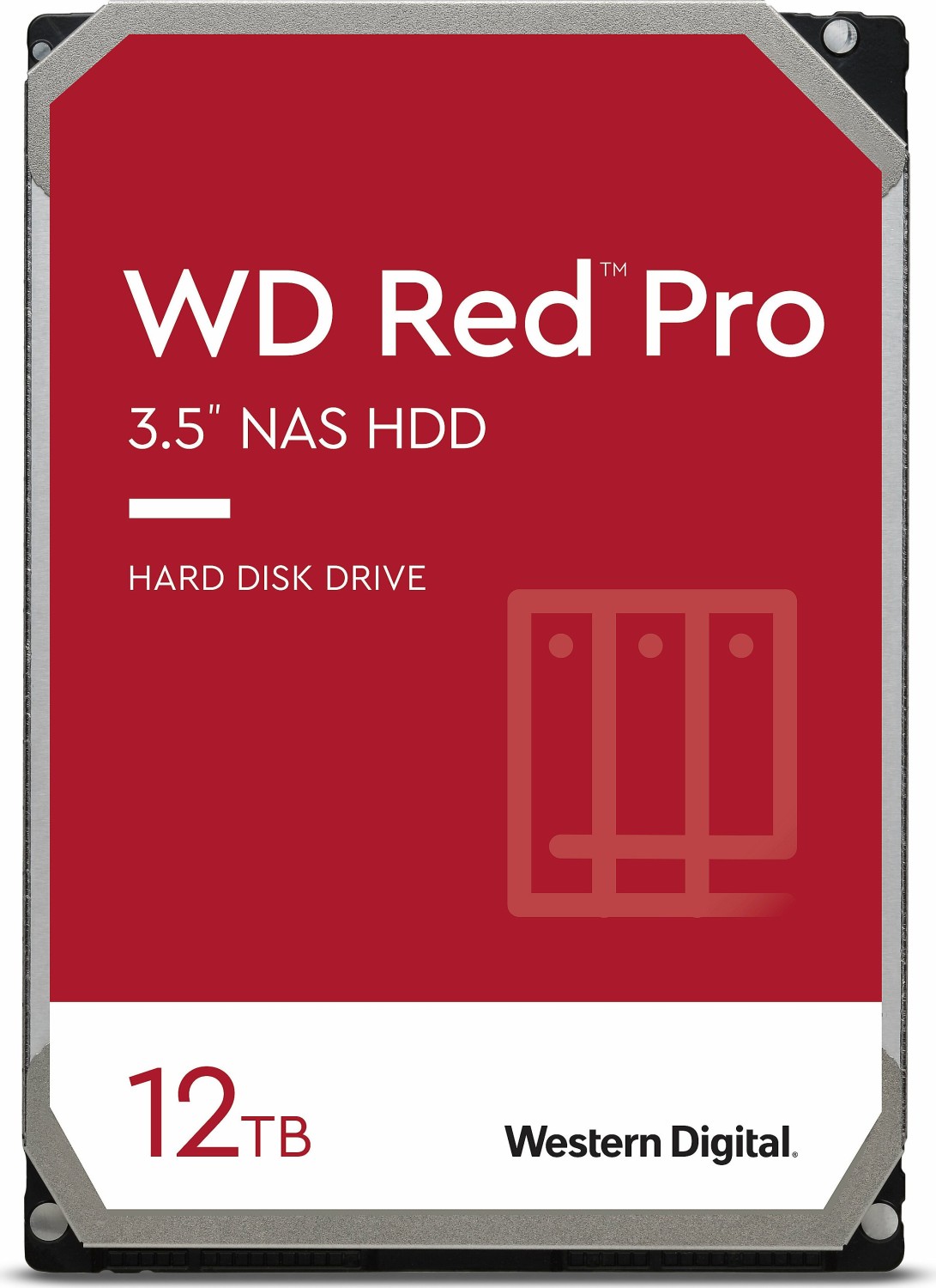 WD Red Pro WD121KFBX - Festplatte - 12TB - intern - 3.5 (8,9 cm) - SATA 6Gb/s - 7200 U/min - Puffer: 256MB (WD121KFBX) von Western Digital