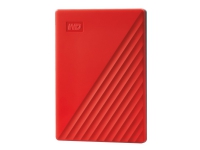 Western Digital My Passport, 2000 GB, 2.5 Zoll, 3.2 Gen 1 (3.1 Gen 1), Rot von Western Digital