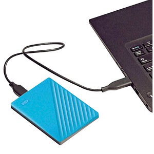 Western Digital My Passport 2 TB externe HDD-Festplatte blau, schwarz Western Digital My Passport 2 TB externe HDD-Festplatte blau, schwarz von Western Digital