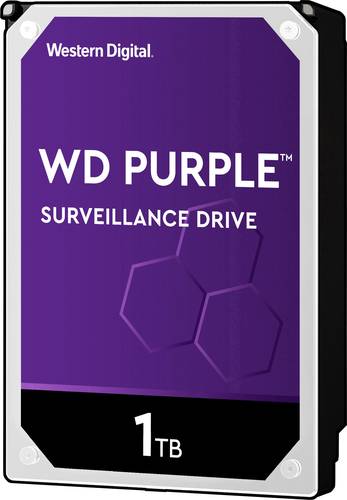 Western Digital Purple™ 1TB Interne Festplatte 8.9cm (3.5 Zoll) SATA III WD10PURZ Bulk von Western Digital