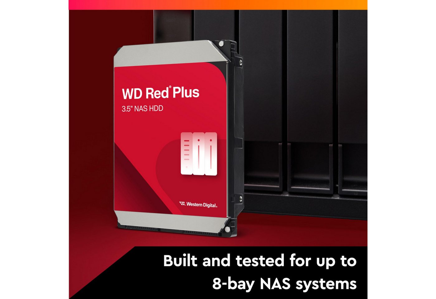 Western Digital RED Plus 8TB WD80EFPX 256MB Retail interne-HDD-NAS-Festplatte (TB) von Western Digital