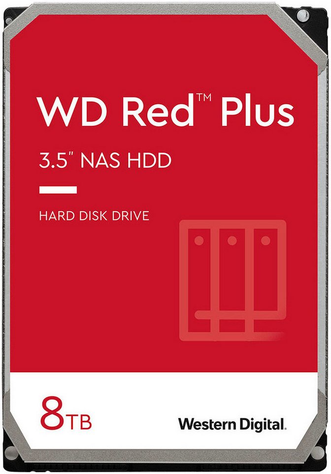 Western Digital Red Plus interne HDD-Festplatte (8 TB) 3,5" von Western Digital