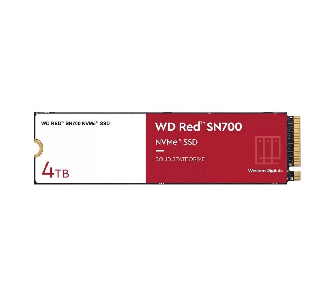 Western Digital Red SN700 WDS400T1R0C - 4TB - intern - M.2 2280 - PCIe 3.0 x4 (NVMe) interne SSD (4TB) M,2" 3400 MB/S Lesegeschwindigkeit, 3100 MB/S Schreibgeschwindigkeit von Western Digital