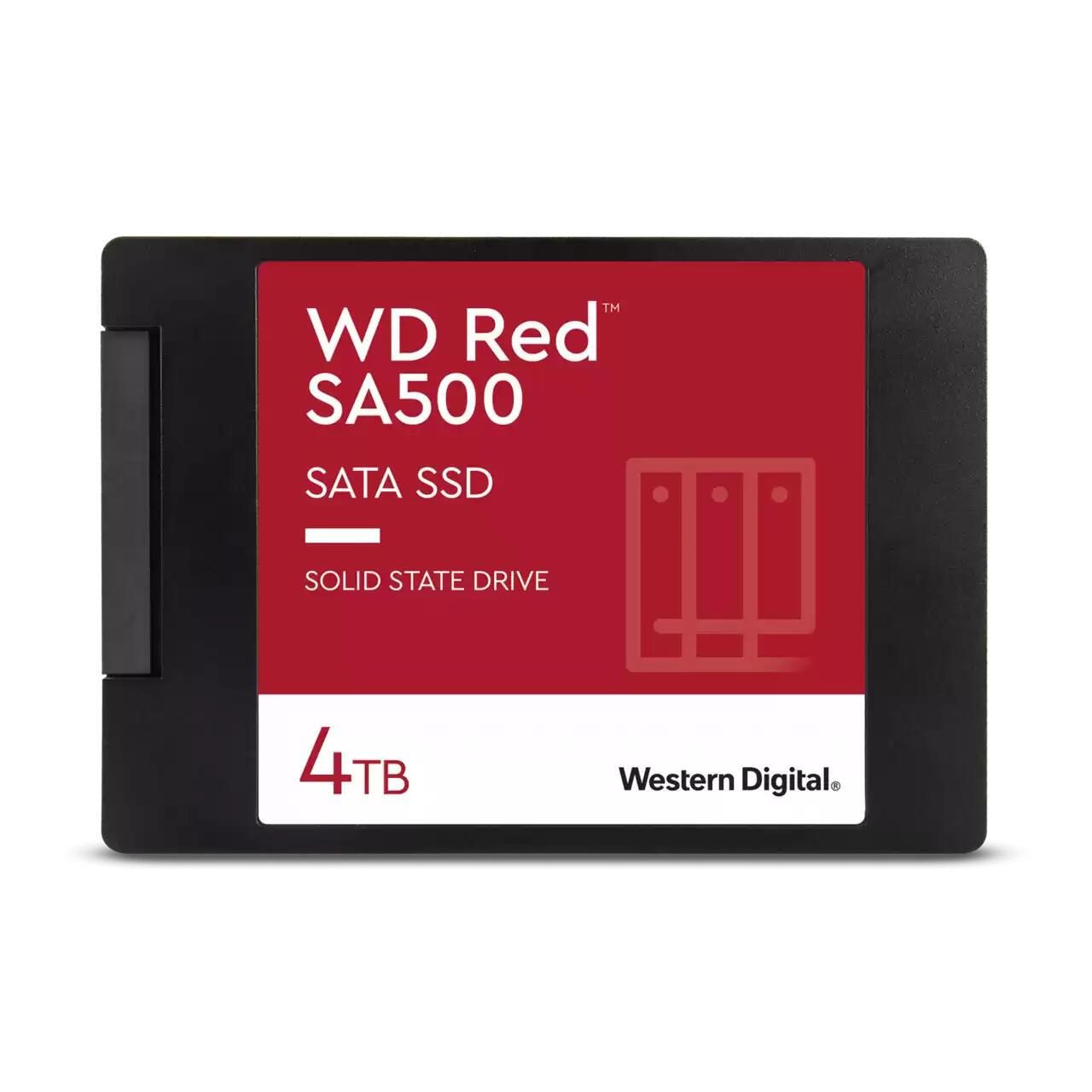 WD Red™ SA500 NAS SATA SSD 2,5” mit Gehäuse 4 TB WD Red™ SA500 NAS SATA SSD 2,5” mit Gehäuse 4 TB von Western Digital
