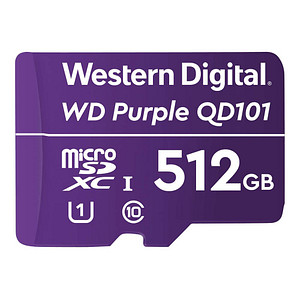 Western Digital Speicherkarte Purple SC QD101 microSDXC 512 GB von Western Digital