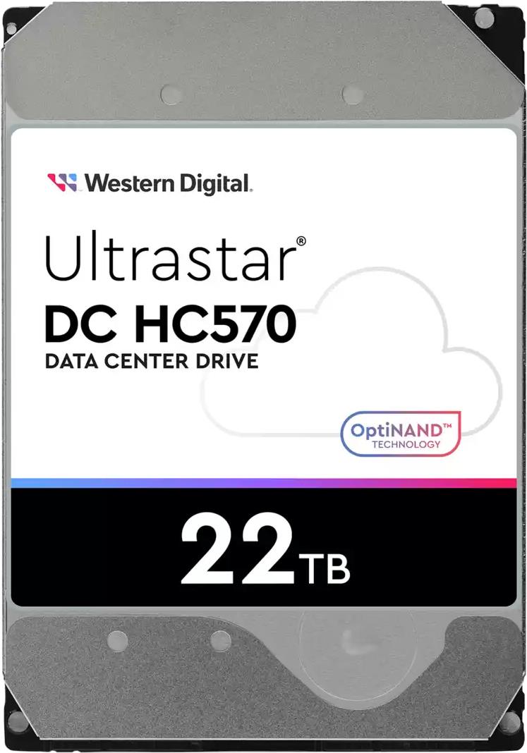 Western Digital Ultrastar DC HC570 Interne Festplatte 22 TB 7200 RPM 512 MB 3.5 SAS (0F48051) von Western Digital