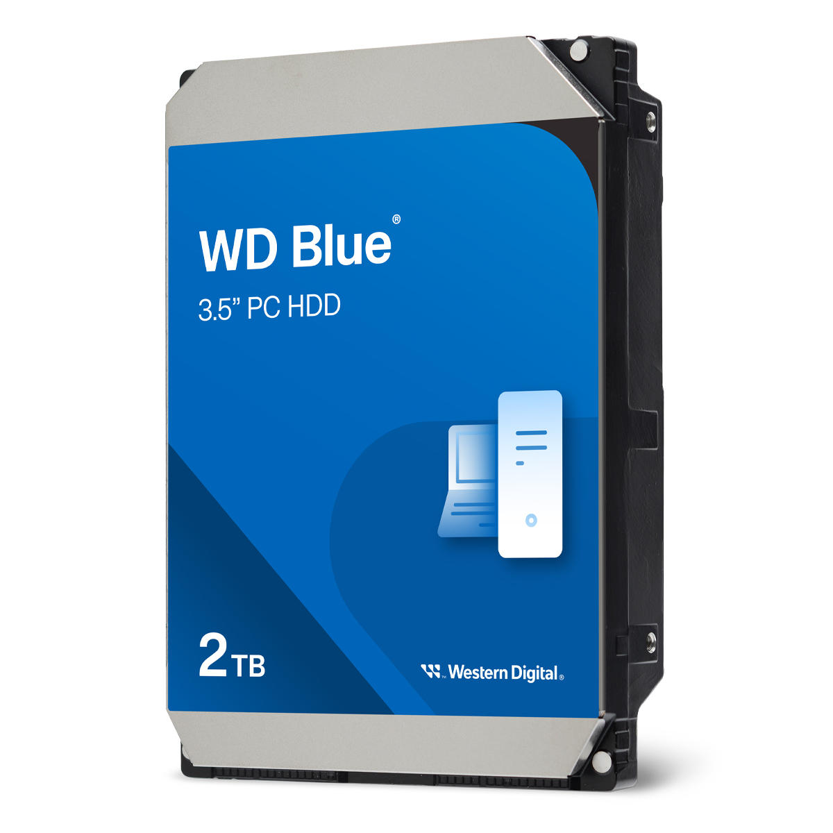 Western Digital WD Blue Desktop 2TB 3.5 Zoll SATA Interne PC Festplatte (SMR) von Western Digital