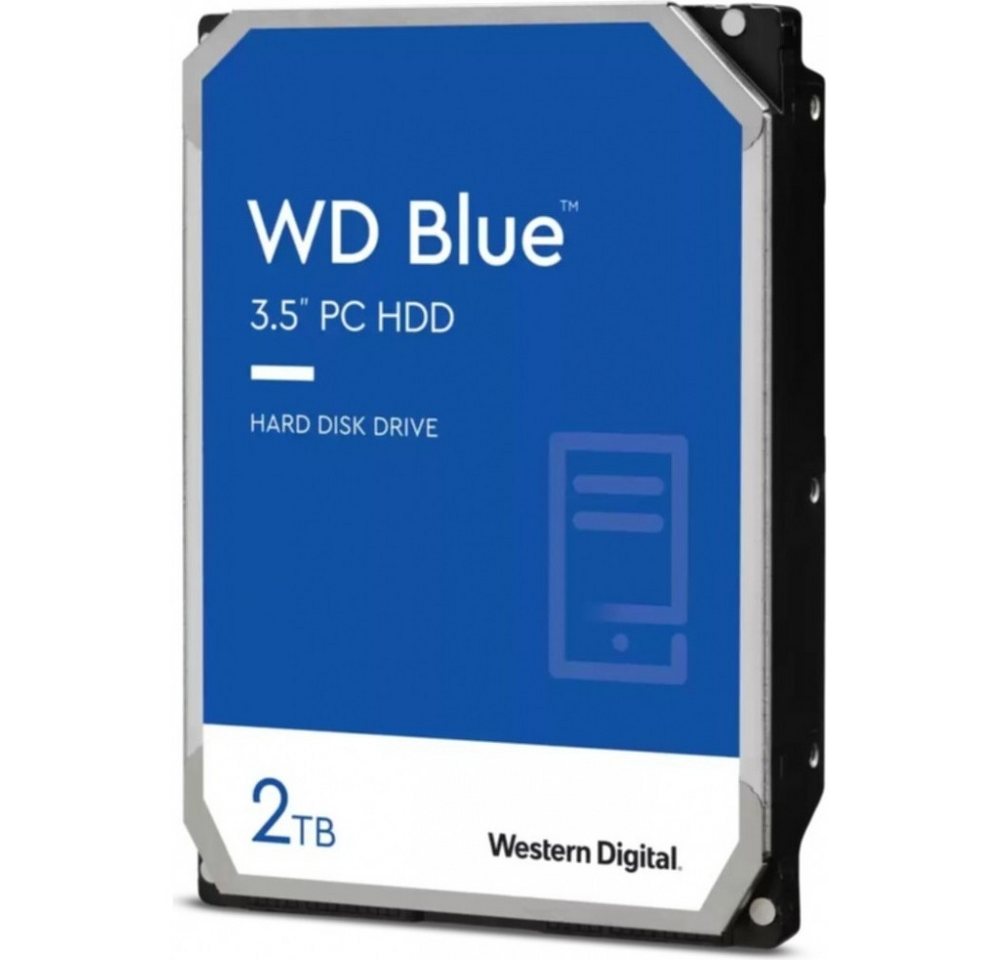 Western Digital WD Blue WD20EZBX 2 TB Festplatte für Desktop-PCs. HDD-NAS-Festplatte (2 TB) 3,5 Zoll", 7200 U/min für hohe Leistung von Western Digital