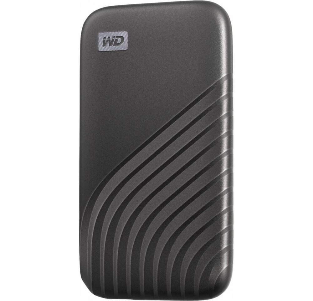 Western Digital WD My Passport SSD 4TB Grau Speicher externe SSD (4 TB) extern", 256-Bit-AES Hardwareverschlüsselung von Western Digital