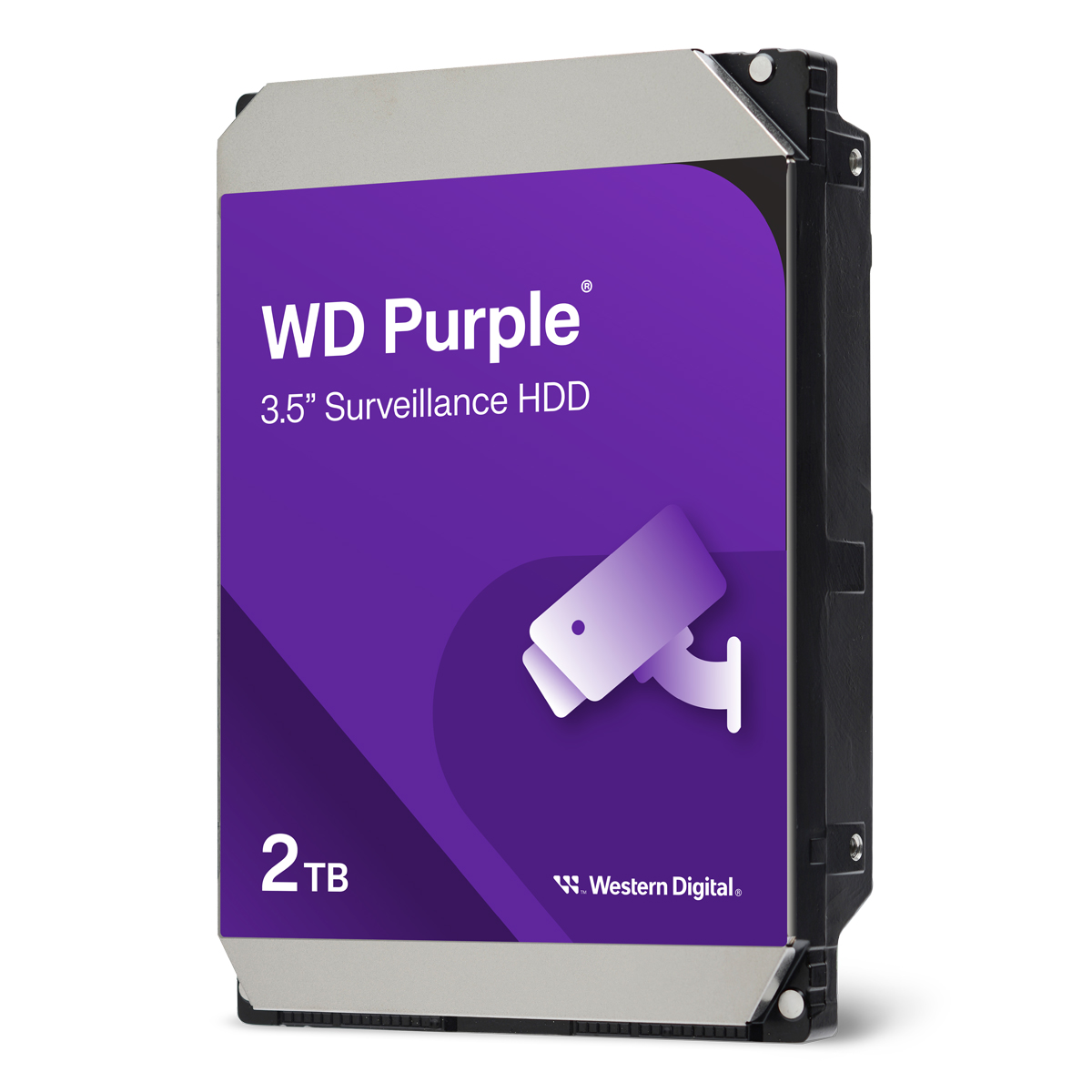 Western Digital WD Purple 2TB 3.5 Zoll SATA 64MB Interne Surveillance Festplatte (CMR) von Western Digital