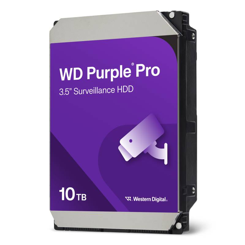 Western Digital WD Purple Pro 10TB 3.5 Zoll SATA - interne Surveillance Festplatte (CMR) von Western Digital